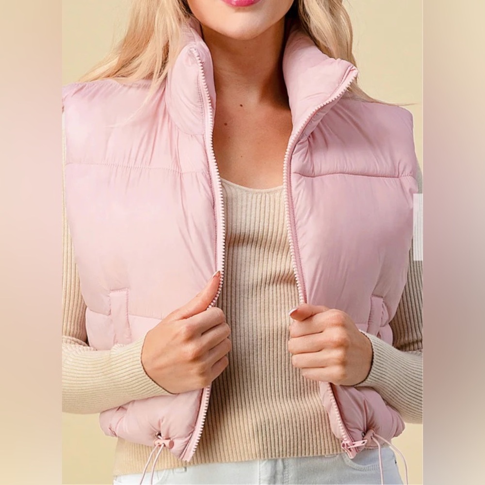 Pink Puffer Vest - Picture 2 of 4